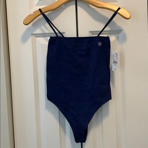 Navy blue bodysuit